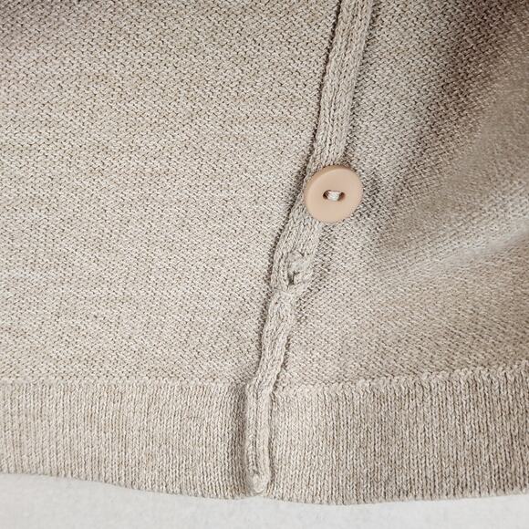 Lord & Taylor Casual Classics Men's SZ L Beige Knit Polo Short Sleeve Lux Fabric - Picture 9 of 13